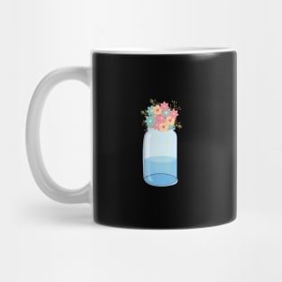 Mason Jar Cool Creative Summer Flower Bouquet Happy Garden Mug